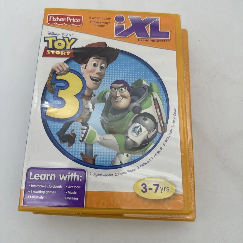 Fisher Price iXL Learning System Lot Of 8 Games Scooby Doo Batman Toy Story